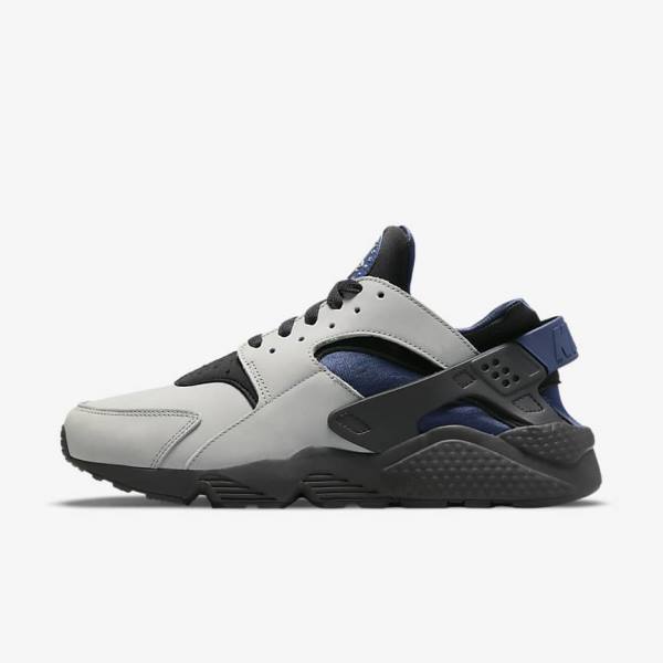 Trampki Męskie Nike Air Huarache LE Szare Czarne Granatowe | NK629YEM