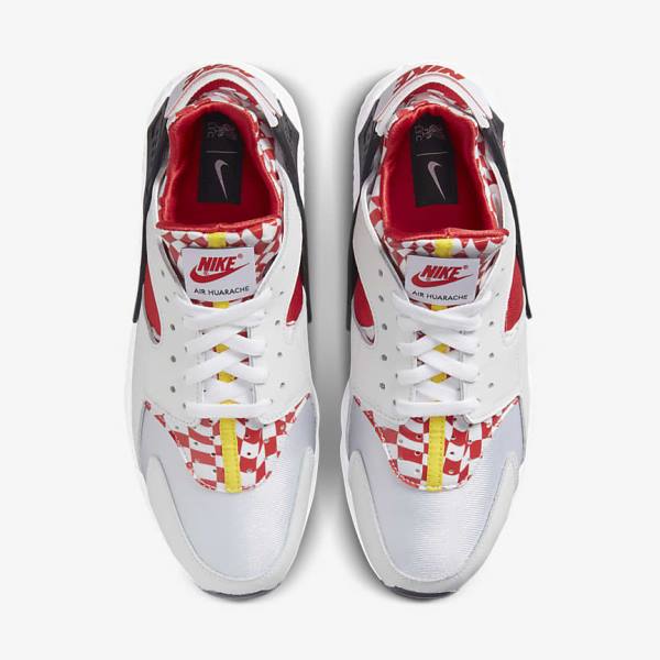 Trampki Męskie Nike Air Huarache Premium Liverpool F.C. Białe Żółte Czerwone | NK507ALM