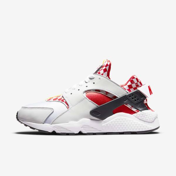 Trampki Męskie Nike Air Huarache Premium Liverpool F.C. Białe Żółte Czerwone | NK507ALM