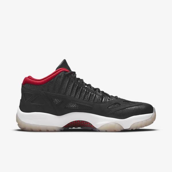 Trampki Męskie Nike Air Jordan 11 Retro Low IE Czarne Kolorowe Czerwone | NK375KMY