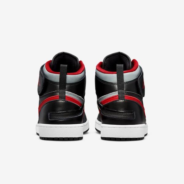 Trampki Męskie Nike Air Jordan 1 Hi FlyEase Czarne Szare Białe Czerwone | NK420YND