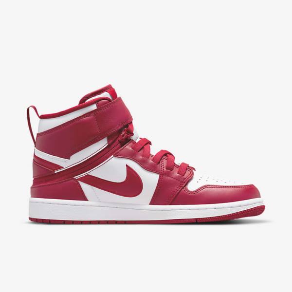 Trampki Męskie Nike Air Jordan 1 Hi FlyEase Czerwone Białe | NK683HTO