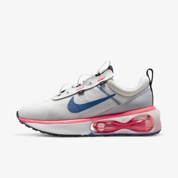 Trampki Męskie Nike Air Max 2021 Białe Czerwone Czarne Niebieskie | NK718KFC