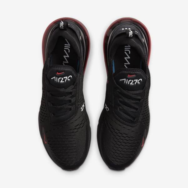 Trampki Męskie Nike Air Max 270 Czarne Białe Czerwone | NK478SQP