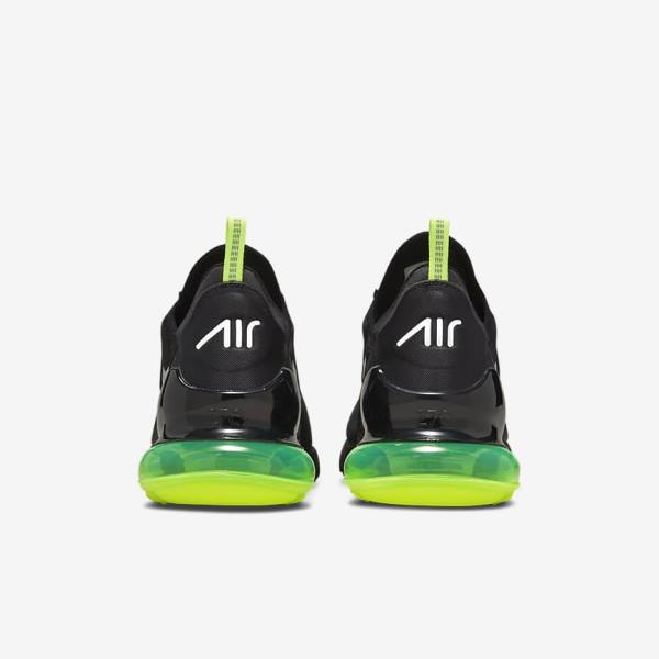 Trampki Męskie Nike Air Max 270 Czarne Srebrne Białe | NK698CMK