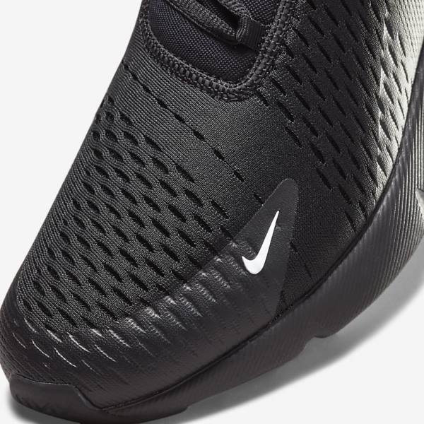 Trampki Męskie Nike Air Max 270 Czarne Srebrne Białe | NK698CMK