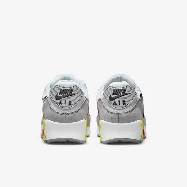 Trampki Męskie Nike Air Max 90 Air Max Month Szare Głęboka Czerwone Czarne | NK498EQJ