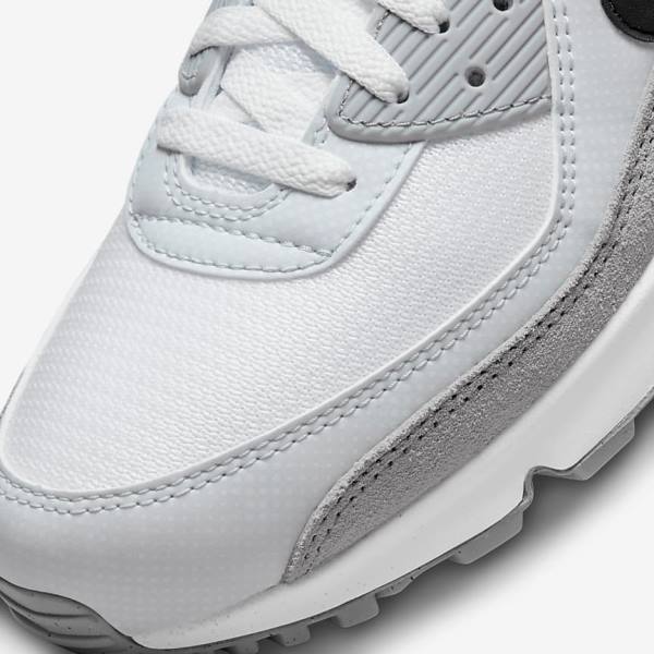 Trampki Męskie Nike Air Max 90 Air Max Month Szare Głęboka Czerwone Czarne | NK498EQJ