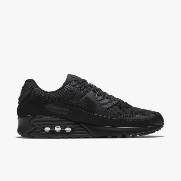 Trampki Męskie Nike Air Max 90 Czarne | NK519USB