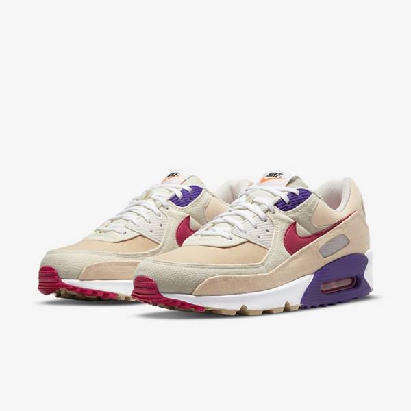 Trampki Męskie Nike Air Max 90 Różowe | NK175LPJ