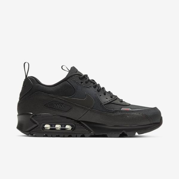 Trampki Męskie Nike Air Max 90 Surplus Czarne | NK219PZO