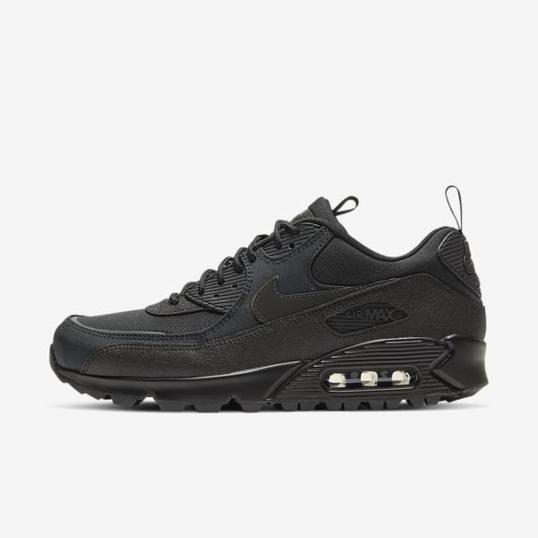 Trampki Męskie Nike Air Max 90 Surplus Czarne | NK219PZO