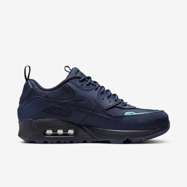 Trampki Męskie Nike Air Max 90 Surplus Granatowe Obsidian | NK281SZL