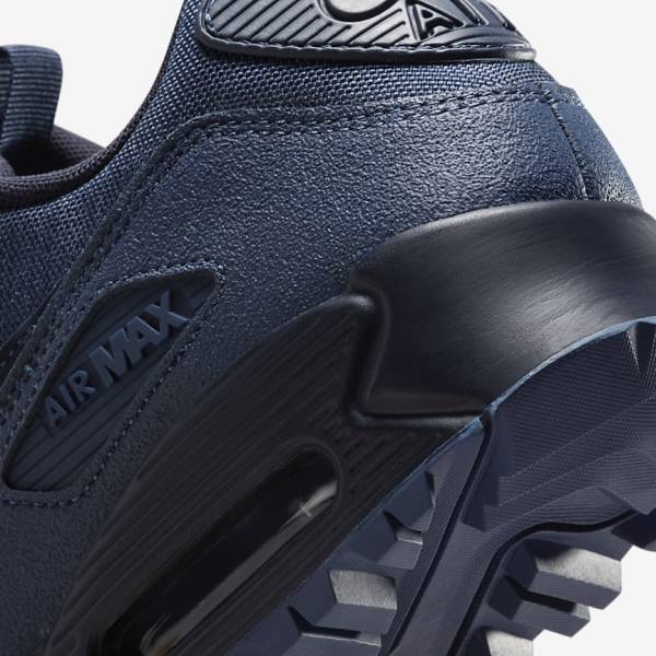 Trampki Męskie Nike Air Max 90 Surplus Granatowe Obsidian | NK281SZL