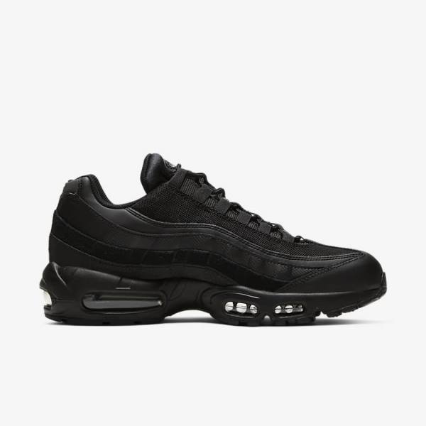 Trampki Męskie Nike Air Max 95 Essential Czarne Ciemny Szare | NK704UIR