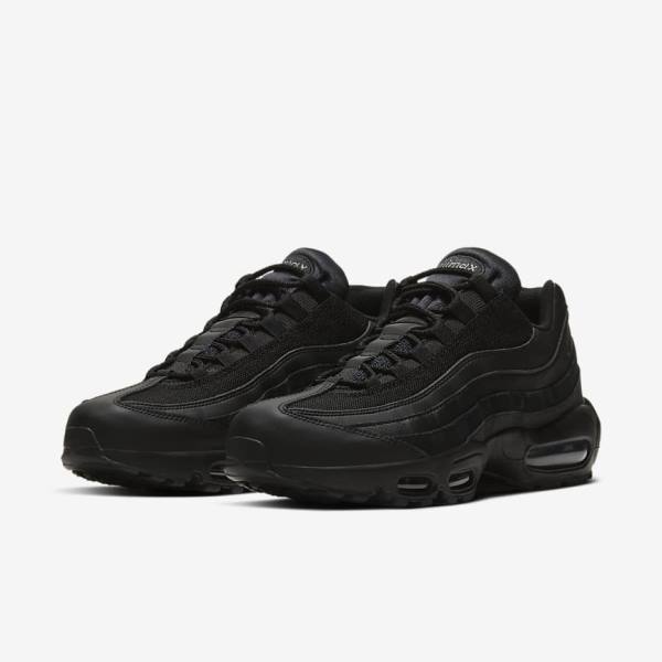 Trampki Męskie Nike Air Max 95 Essential Czarne Ciemny Szare | NK704UIR