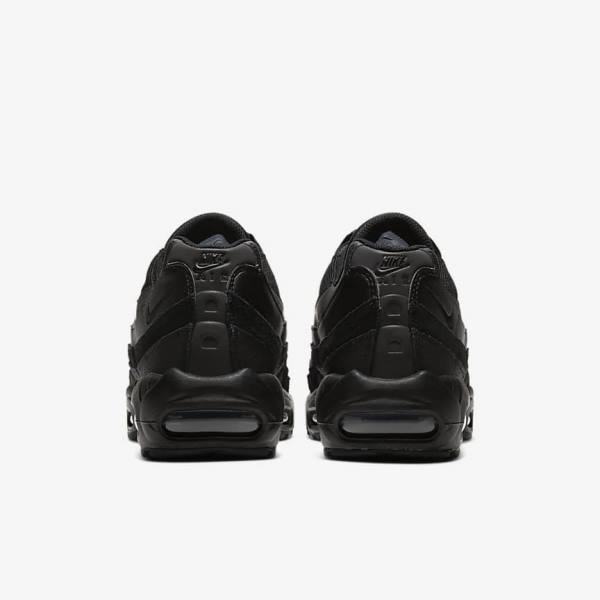 Trampki Męskie Nike Air Max 95 Essential Czarne Ciemny Szare | NK704UIR