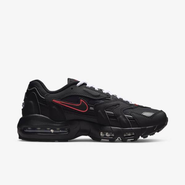 Trampki Męskie Nike Air Max 96 II Czarne Czerwone Białe | NK376AOX