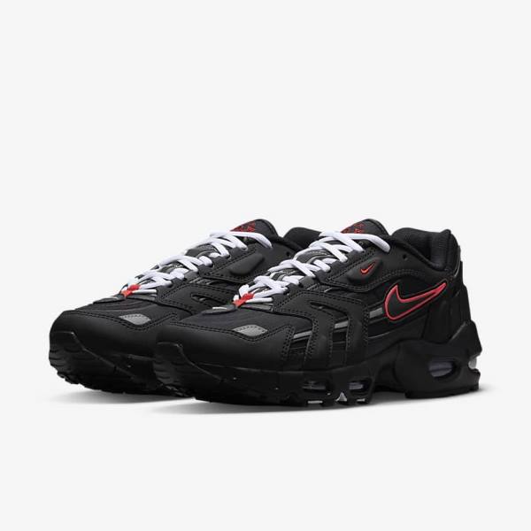 Trampki Męskie Nike Air Max 96 II Czarne Czerwone Białe | NK376AOX