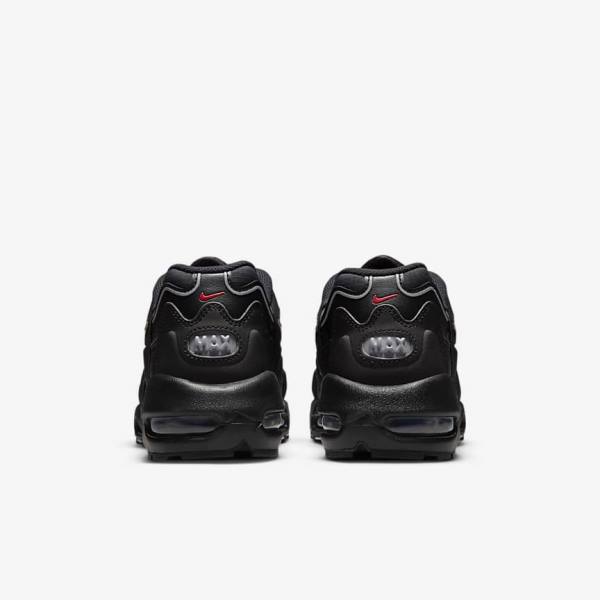 Trampki Męskie Nike Air Max 96 II Czarne Czerwone Białe | NK376AOX