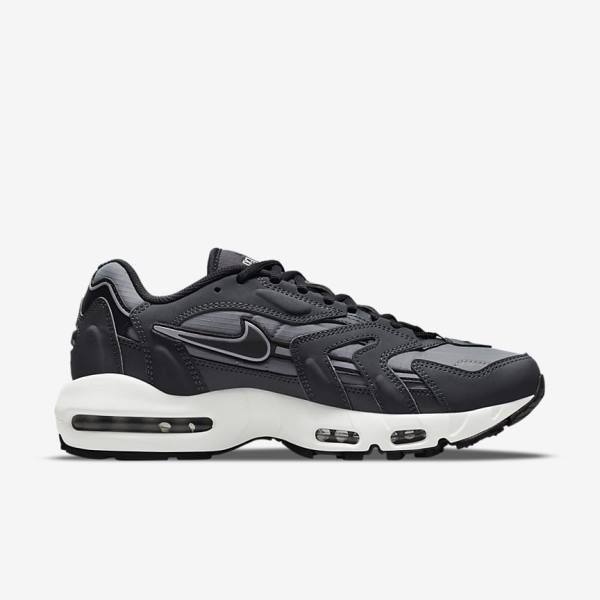 Trampki Męskie Nike Air Max 96 II Szare Ciemny Szare Białe Czarne | NK672BUX