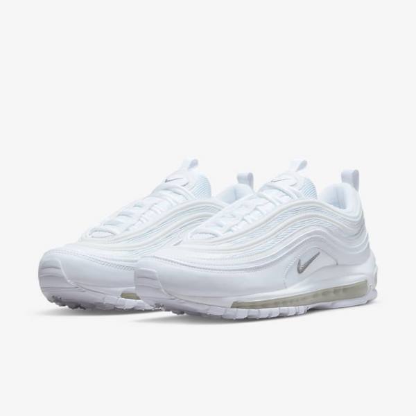 Trampki Męskie Nike Air Max 97 Białe Czarne Szare | NK267QKR