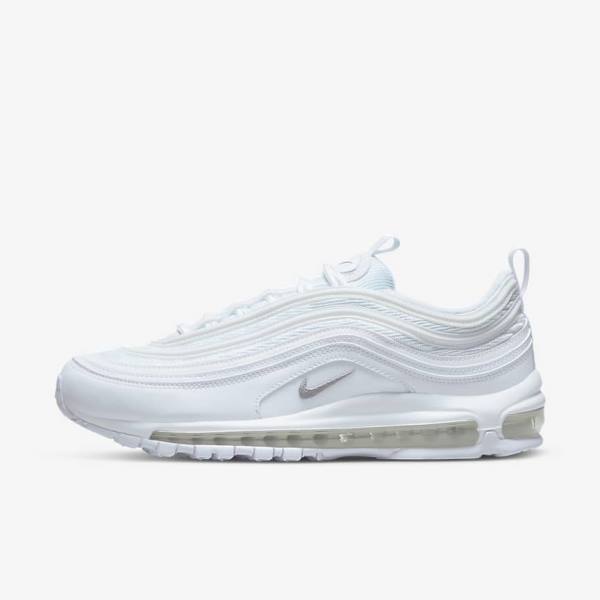 Trampki Męskie Nike Air Max 97 Białe Czarne Szare | NK267QKR