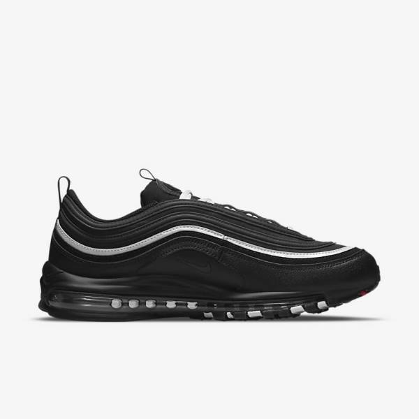 Trampki Męskie Nike Air Max 97 Czarne Czerwone Białe | NK351TKV