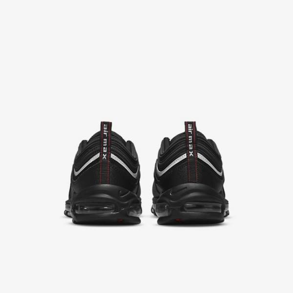 Trampki Męskie Nike Air Max 97 Czarne Czerwone Białe | NK351TKV