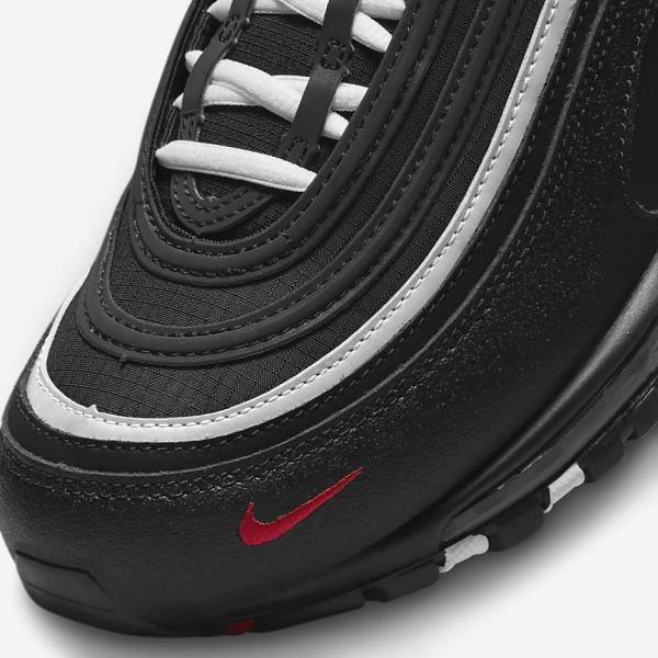 Trampki Męskie Nike Air Max 97 Czarne Czerwone Białe | NK351TKV