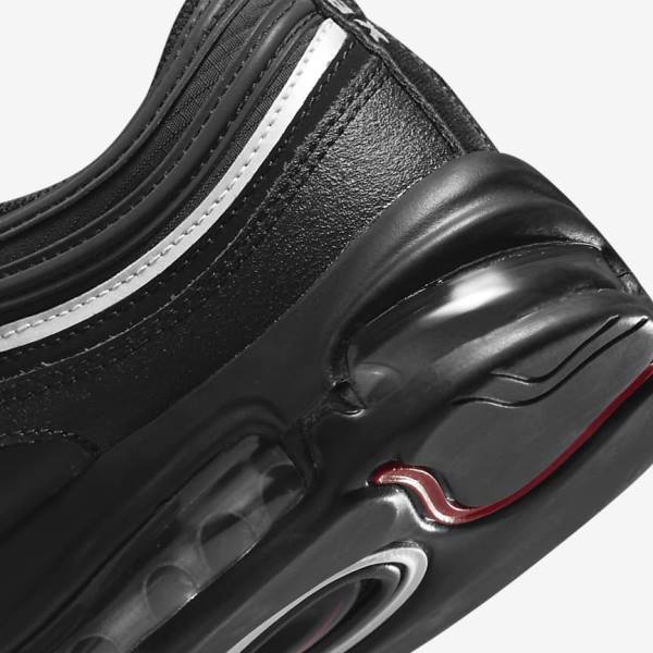 Trampki Męskie Nike Air Max 97 Czarne Czerwone Białe | NK351TKV