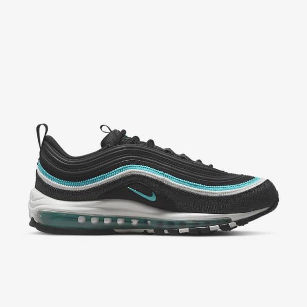 Trampki Męskie Nike Air Max 97 SE Czarne Białe Turkusowe | NK857QZX