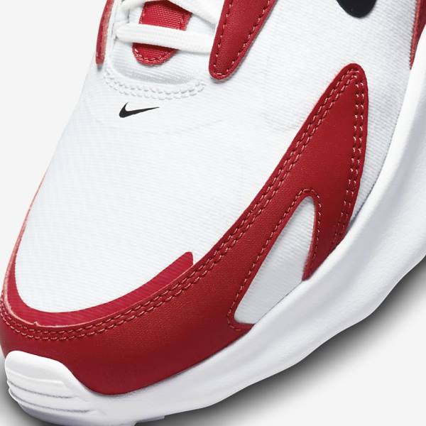 Trampki Męskie Nike Air Max Bolt Białe Czerwone Czarne | NK697KIB