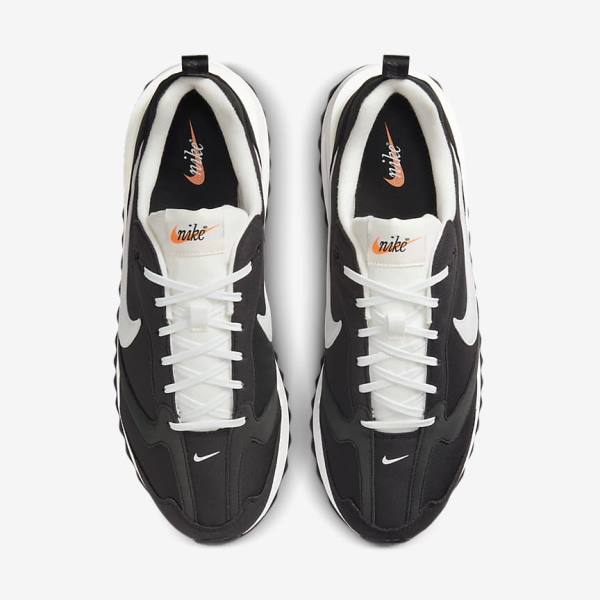 Trampki Męskie Nike Air Max Dawn Czarne Metal Srebrne Pomarańczowe Białe | NK739WYG