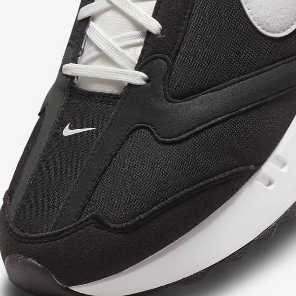 Trampki Męskie Nike Air Max Dawn Czarne Metal Srebrne Pomarańczowe Białe | NK739WYG