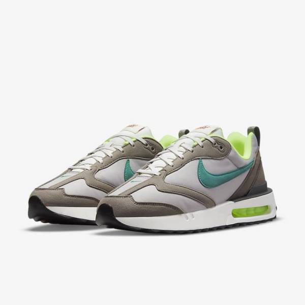 Trampki Męskie Nike Air Max Dawn Oliwkowe Szare | NK960XJT