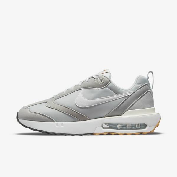 Trampki Męskie Nike Air Max Dawn Szare Czarne Głęboka Brązowe Białe | NK157RIX