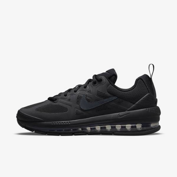 Trampki Męskie Nike Air Max Genome Czarne Ciemny Szare | NK896RUI