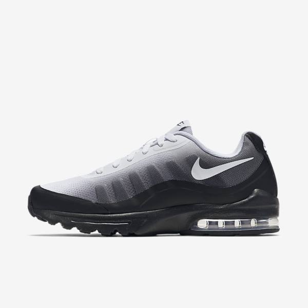 Trampki Męskie Nike Air Max Invigor Print Czarne Szare Białe | NK290ZPL