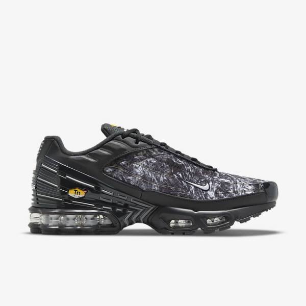 Trampki Męskie Nike Air Max Plus 3 Czarne Ciemny Szare Białe | NK143UTD