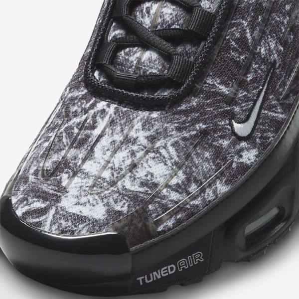 Trampki Męskie Nike Air Max Plus 3 Czarne Ciemny Szare Białe | NK143UTD