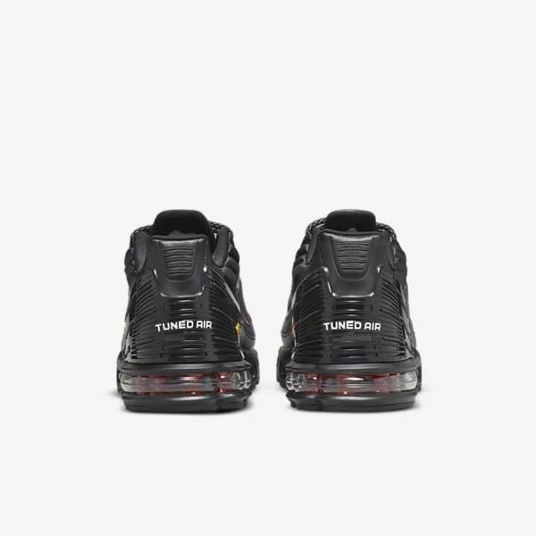 Trampki Męskie Nike Air Max Plus 3 Czarne Srebrne Czerwone | NK975EXN