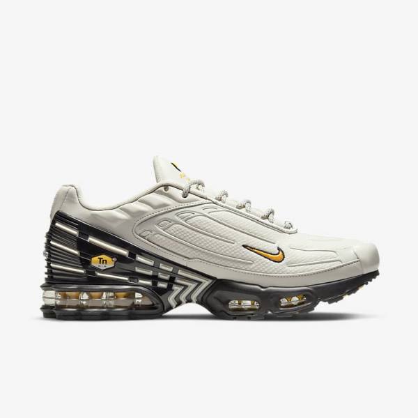 Trampki Męskie Nike Air Max Plus 3 Głęboka Beżowe Czarne Srebrne Złote | NK795RMA