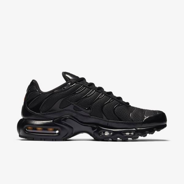 Trampki Męskie Nike Air Max Plus Czarne | NK463VJL