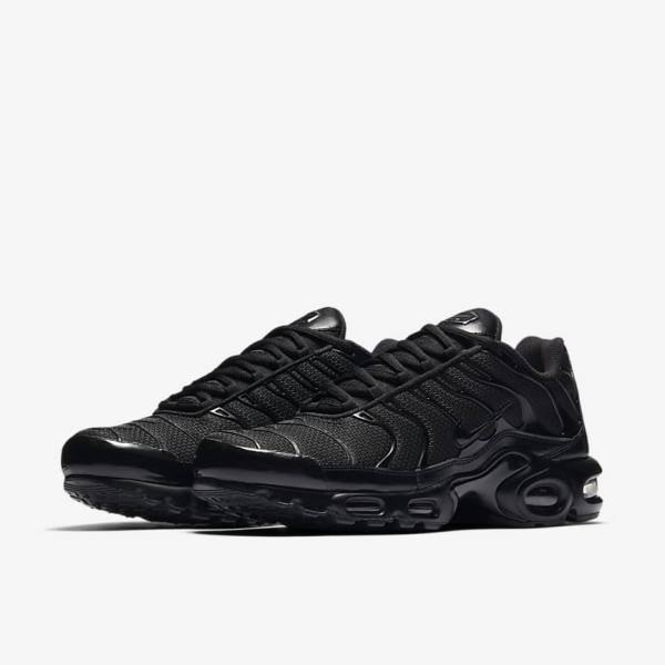 Trampki Męskie Nike Air Max Plus Czarne | NK463VJL