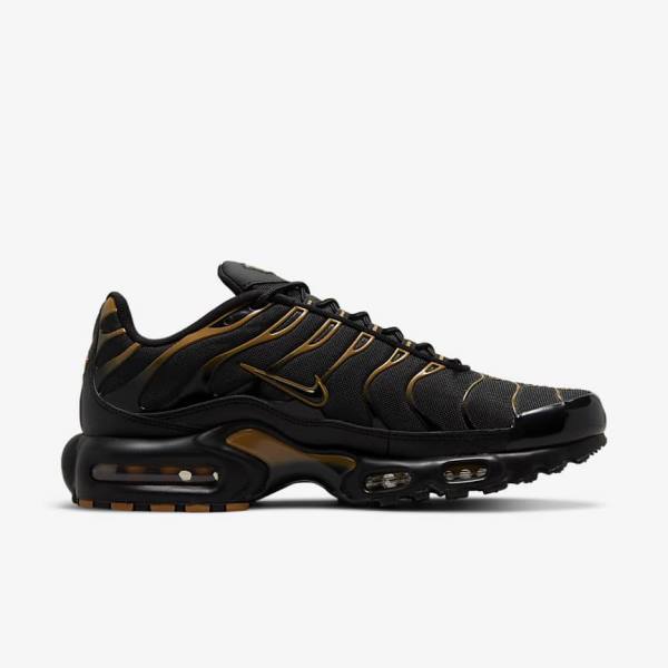 Trampki Męskie Nike Air Max Plus Czarne Brązowe Złote | NK809EFN