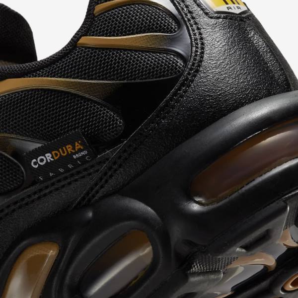 Trampki Męskie Nike Air Max Plus Czarne Brązowe Złote | NK809EFN