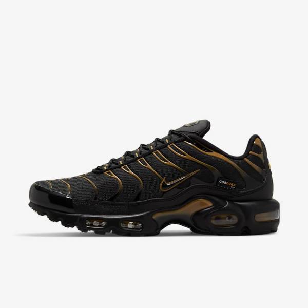 Trampki Męskie Nike Air Max Plus Czarne Brązowe Złote | NK809EFN