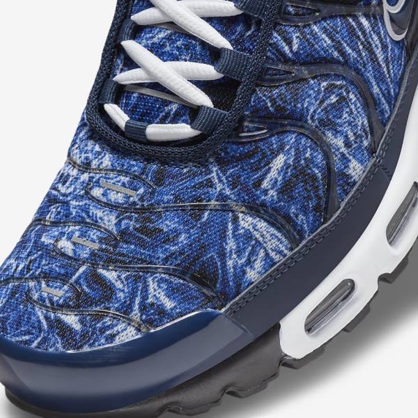 Trampki Męskie Nike Air Max Plus Granatowe Białe Czarne Granatowe | NK170RIG