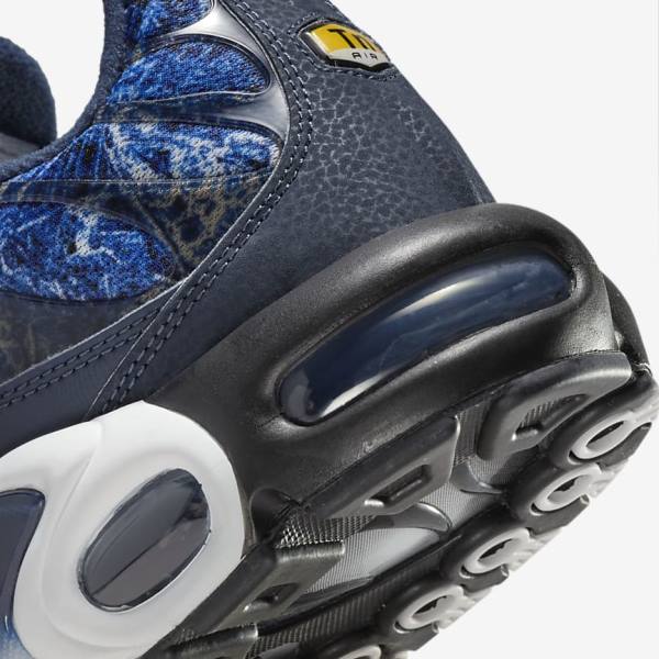 Trampki Męskie Nike Air Max Plus Granatowe Białe Czarne Granatowe | NK170RIG